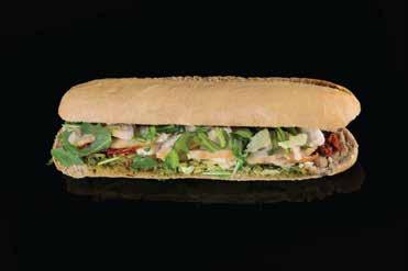 50 Chicken, avocado, cheddar cheese, tomatoes, lemon and mayonnaise dressing Κοτόπουλο, αβοκάντο, τυρί τσένταρ, ντομάτα, σάλτσα λεμονιού και μαγιονέζα. Caprese Panini 4.