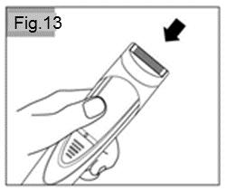 Select 4 different cutting levels by adjusting the comb up and down (Fig. 11).