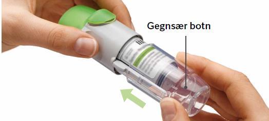 3. Setjið gegnsæja botninn aftur á Setjið gegnsæja botninn aftur á tækið þar til heyrist