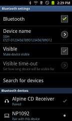 Updating the BT firmware 6. Ε ιλέξτε "FW UPDATE" α ό το ενού ρύθ ισης Bluetooth. 7.