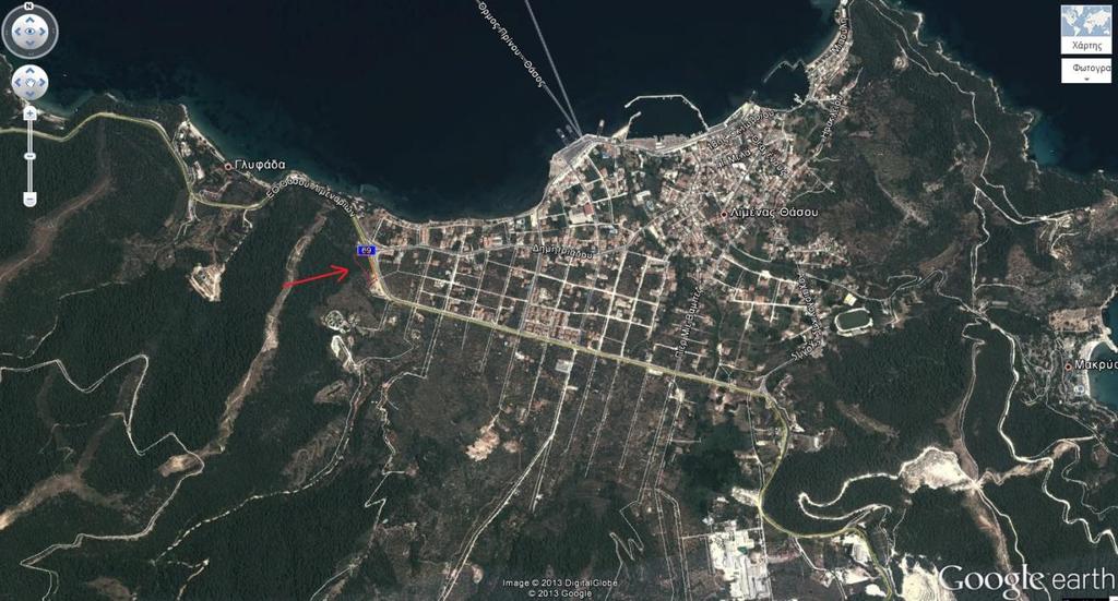 1 (Google earth) Εικόνα 2: Αεροφωτογραφία Οικοπέδου no.