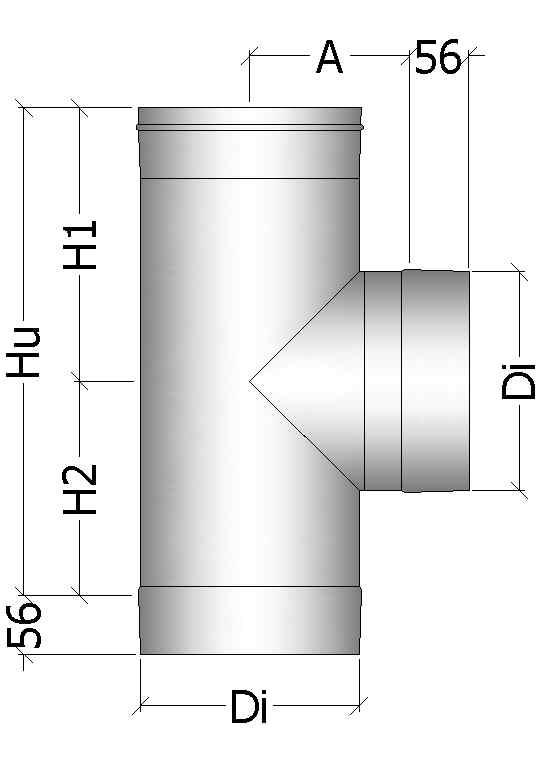 220 D r (mm) 80 80 80 80 80 80 80 80 80 80 P 66 (kg) (0,4) (0,4) (0,5) (0,5) (0,5) (0,7) (0,7) (0,7) (0,9) (1,3) KI 067: ALLACCIAMENTO RIDOTTO A 80mm / TEE REDUCED TO 80mm Allacciamento ridotto a