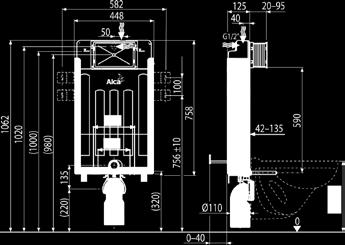 Square Alcaplast 03501