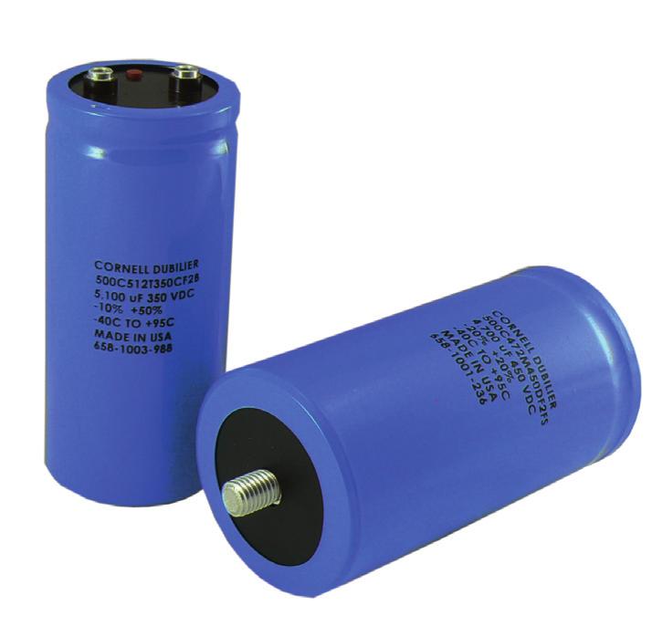 Type 500C capacitors are designed for mainframe computers and other long life UPS and power supply filter applications.