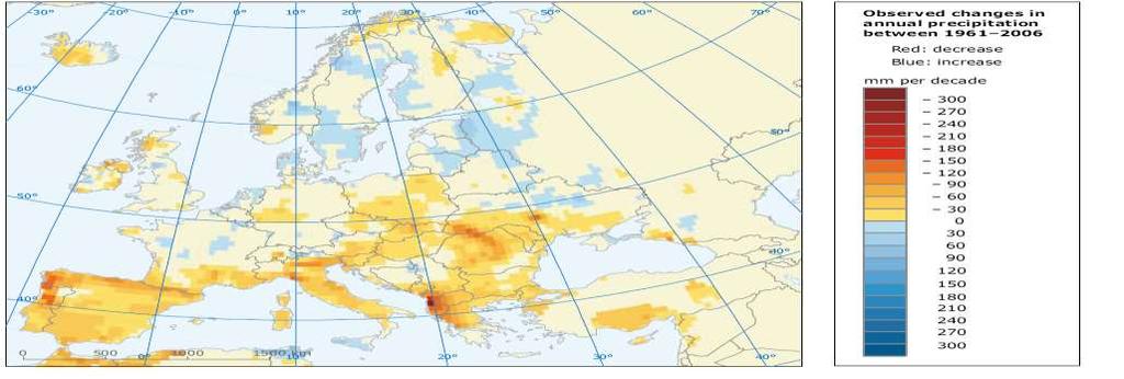 Το κλίμα αλλάζει (πάντα) Εικόνα 28: Χάρτης της Ευρώπης με τις