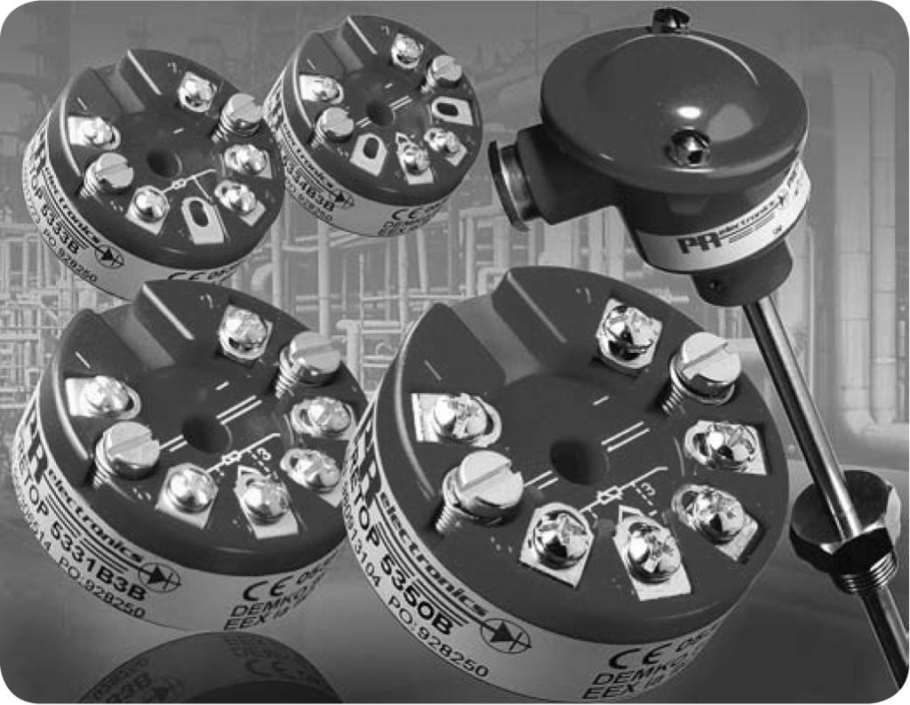 2WIRE PROGRAMMABLE TRANSMITTERS 5331D Features: RTD, Thermocouple, Ohm, or mv input Extremely high measurement accuracy 1.