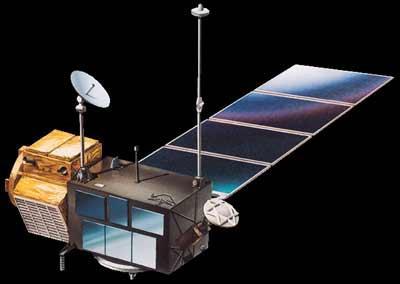 Εικόνα 4.7 Δορυφόρος TOPEX/POSEIDON Ο πρώτος στην επόμενη γενιά των αλτιμετρικών δορυφόρων, ο TOPEX/Poseidon, τοποθετήθηκε τον Αύγουστο του 1992, σε ύψος 1335 χλμ.