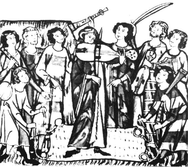 Τροβαδούρος που παίζει βιέλα. Μπαρόκ Baroque (1600-1750) Η γαλλική - ιταλική εκδοχή του όρου σημαίνει αλλόκοτο, ακανόνιστο, φορτωμένο, επιτηδευμένο.
