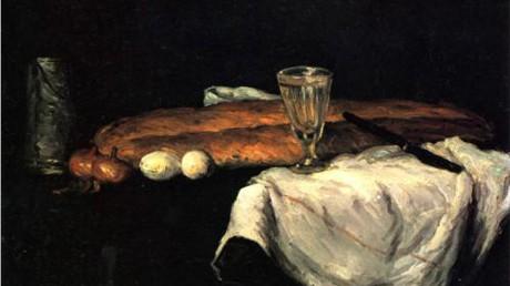 Paul Cézanne «Still Life with Bread and Eggs» («Νεκρή φύση με ψωμί και αυγά») Ο Paul Cézanne δημιούργησε τον συγκεκριμένο πίνακα το 1865, εμπνευσμένος από τις βασικές τροφές και τη νεκρή φύση.