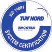 εταιρεία μας έχει πιστοποιηθεί με ISO 9001 TUV NORD.