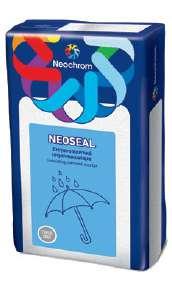 Η επιφάνεια που θα δεχτεί το NEOSEAL πρέπει να είναι καθαρή από σκόνες και διάφορα σωματίδια και να είναι σε πολύ καλή κατάσταση. 25kg NEOSEAL, προσθέτουμε 7-8lt καθαρό νερό.