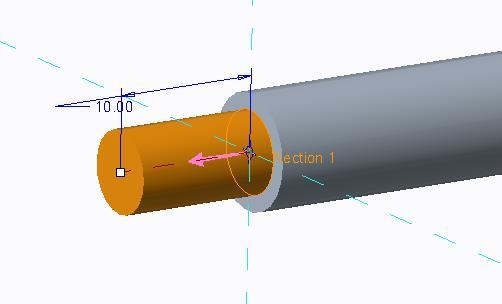 Τέλος γίνεται σχεδιασμός της ουράς που θα συνδέει την βελόνα με το βαρίδι της βελόνας (fire pin assembly).