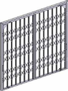 - The double door is recommended for big openings or for symmetry reasons - The single openable door is collapsed and turned 80 for the