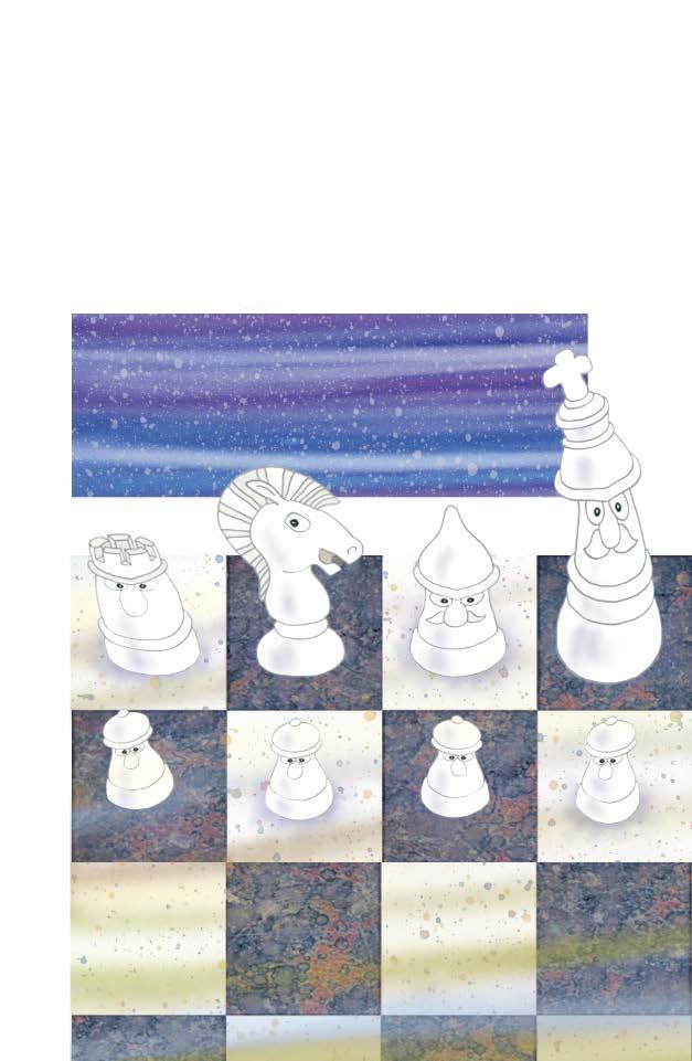 Ο άσπρος βασιλιάς πηγαίνει στην τελευταία σειρά και στέκεται στη µέση, σ ένα µαύρο τετράγωνο.
