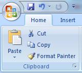 ΠΧ Ομάδες εντολών Η ομάδα εντολών Clipboard (Πρόχειρο) περιέχει το σύνολο των εντολών διαχείρισης του προχείρου, όπως την αντιγραφή ενός τμήματος κειμένου στο πρόχειρο Copy (Αντιγραφή), την αποκοπή