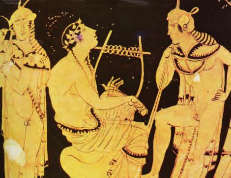 Ο Αρίωνας είδε στο όνειρό του τον Απόλλωνα, ντυμένο κιθαρωδό, που του υποσχέθηκε ότι θα τον βοηθήσει. Όταν λοιπόν του επιτέθηκαν οι ναύτες, ζήτησε να παίξει για τελευταία φορά τη λύρα του.