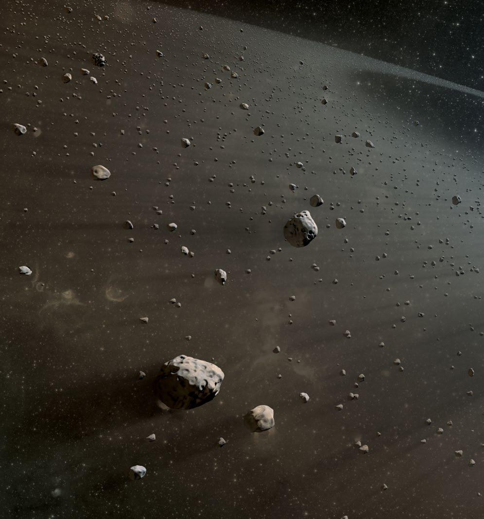 Καλλιτεχνική αναπαράσταση Ζώνης Αστεροειδών γύρω από άλλο άστρο (φωτογρ. NASA/JPL-Caltech).