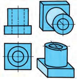 DETLNING FNTL DIMETIK PYEKSIYSI Detl (moel) ning ksonometrisini sshn olin u qn geometrik jismlrn, jismlr es qn tekis (egri) shkllrn tshkil topgnligi o rgni chiqili.
