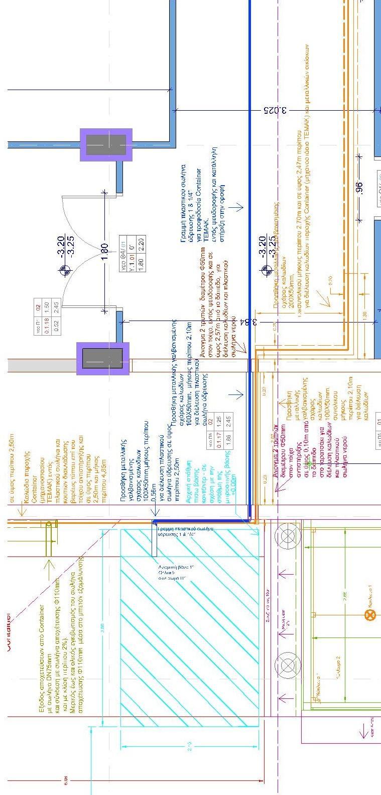 18 Εικόνα 10 Διέλευση καλωδίων και σωλήνα από