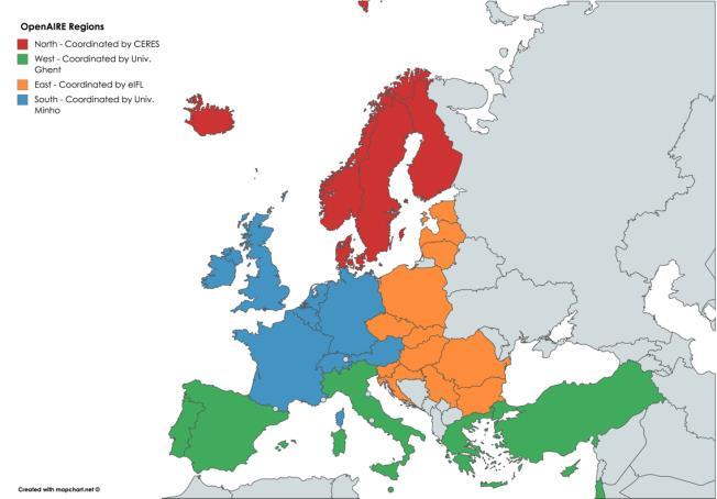 περιφερειακοί συντονιστές 3 θεματικοί συντονιστές Επιστήμη Πολιτών Διασύνδεση με εθνικές υποδομές Καινοτόμες υπηρεσίες