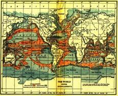 Ο Benjamin Fanklin χρησιμοποιούσε τα βιβλία καταγραφής των πλοίων για να σχεδιάσει πρώτος ένα χάρτη με το Ρεύμα του Κόλπου.