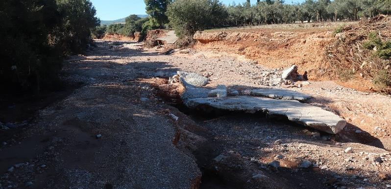 ασφαλτοστρωμένοι δρόμοι στα δυτικά και