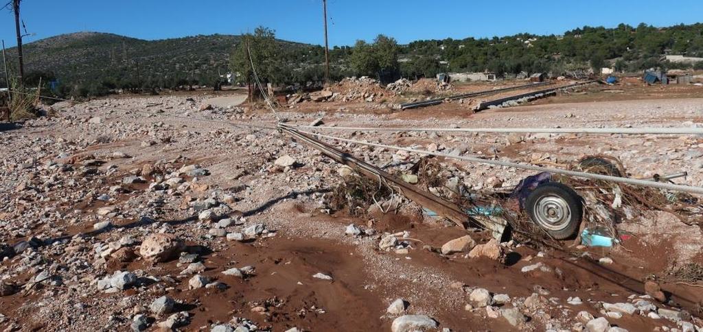 Μάνδρας που διασχίζουν τα ρέματα χωρίς