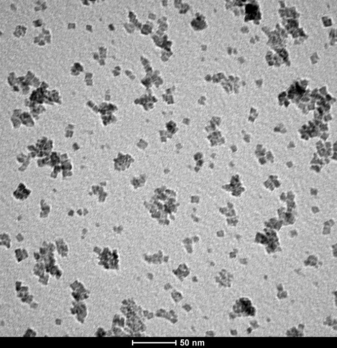 Figure S1. Transmission Electron Microscopy image of cubic Co 3 O 4 NPs. Average NP size: 5±1 nm. Figure S2.