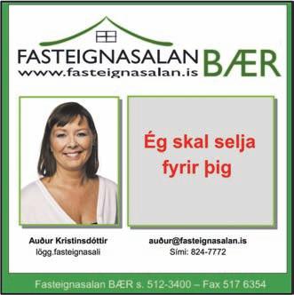 Eignin skiptist í fjögur svefnherbergi, baðherbergi, þvotta, forstofu, eld, stofu og borðstofu. Inn af bílskúrnum er 12,2 m2 geymsla. V. 39,5 m.