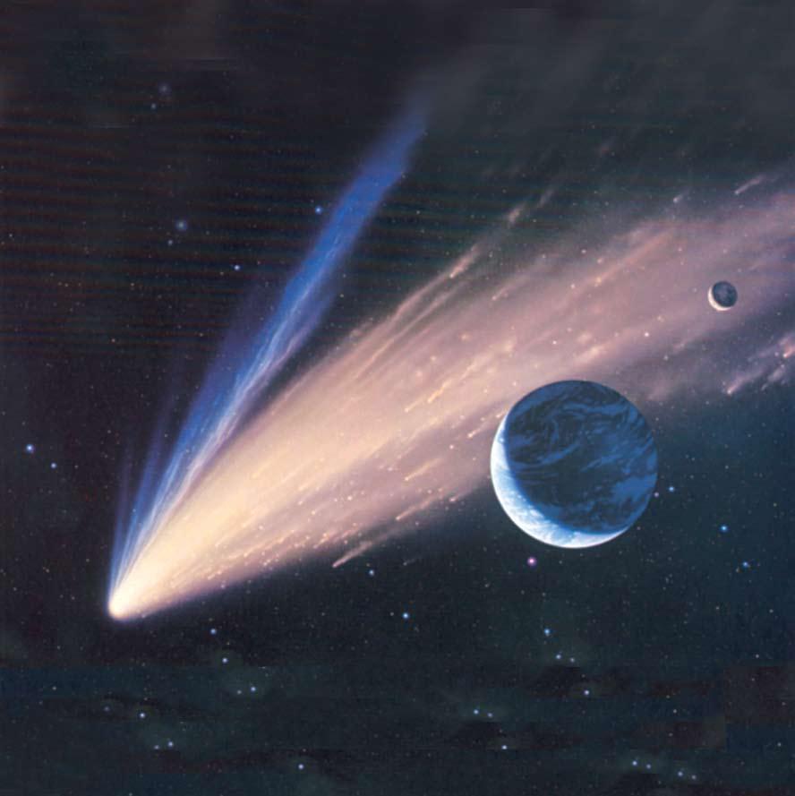 Ο κομήτης Σουμέικερ-Λεβί 9 (SL9) Πιστεύεται ότι τα κομμάτια του κομήτη
