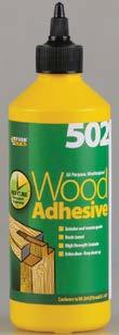 ΣΥΓΚΟΛΛΗΤΙΚΆ ΣΥΓΚΟΛΛΗΤΙΚΆ 502 Wood Adhesive 502 Wood Adhesive Συγκολλητικό Ξύλου κατηγορίας D3 (κρυσταλλιζέ) Το «502 Wood Adhesive» είναι υψηλής ποιότητας