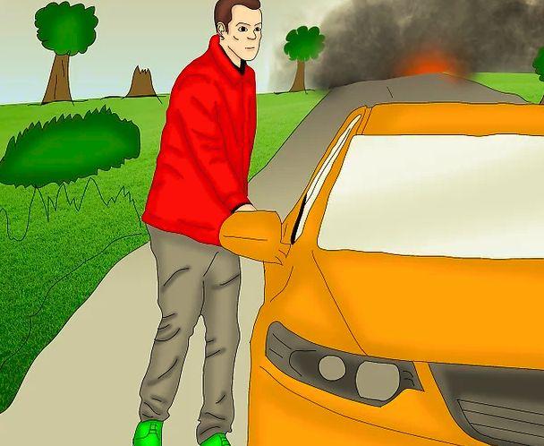 φτάσετε, εάν υπάρχει μια τάφρος ή χαντάκι στην απομακρυσμένη πλευρά του δρόμου.όταν κατεβείτε, προσπαθήστε να καλύψετε το σώμα σας με οτιδήποτε θα σας προστατεύσει από τη φωτιά.