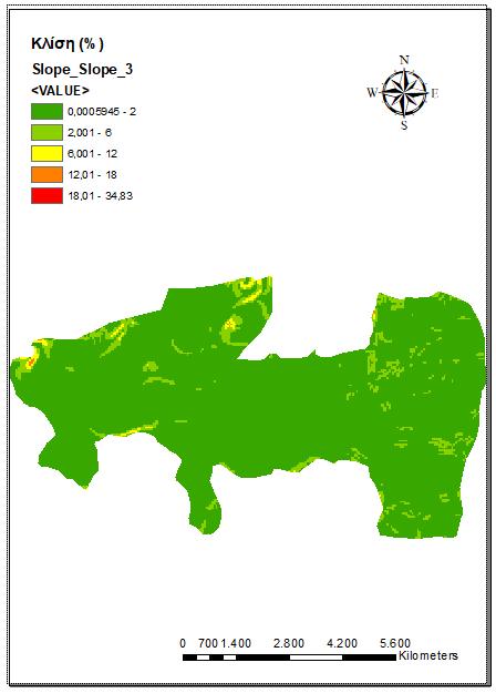 Δόκθκε μικρότερο βάροσ τρωτότθτασ ςτο νότιο κομμάτι τθσ περιοχισ κακϊσ το ζδαφοσ είναι αργιλικό με αποτζλεςμα να μθν είναι τόςο περατό όςο το υπόλοιπο κομμάτι τθσ περιοχισ των Ξοιρϊν. 4.1.5.