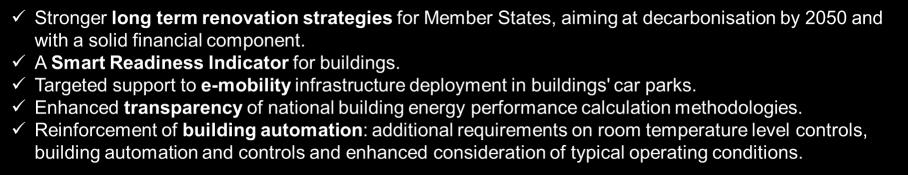 ΕΥΡΩΠΑΪΚΗ & ΕΘΝΙΚΗ ΝΟΜΟΘΕΣΙΑ European Directive 2010/31/EU EPBD recast Μέτρα για τη μείωση της ενεργειακής κατανάλωσης των κτιρίων Ν.