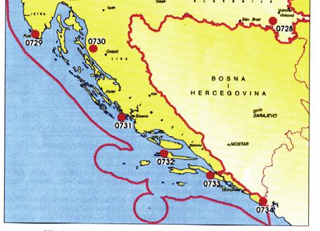 koordinate 78 osnovnih geodetskih točaka određene