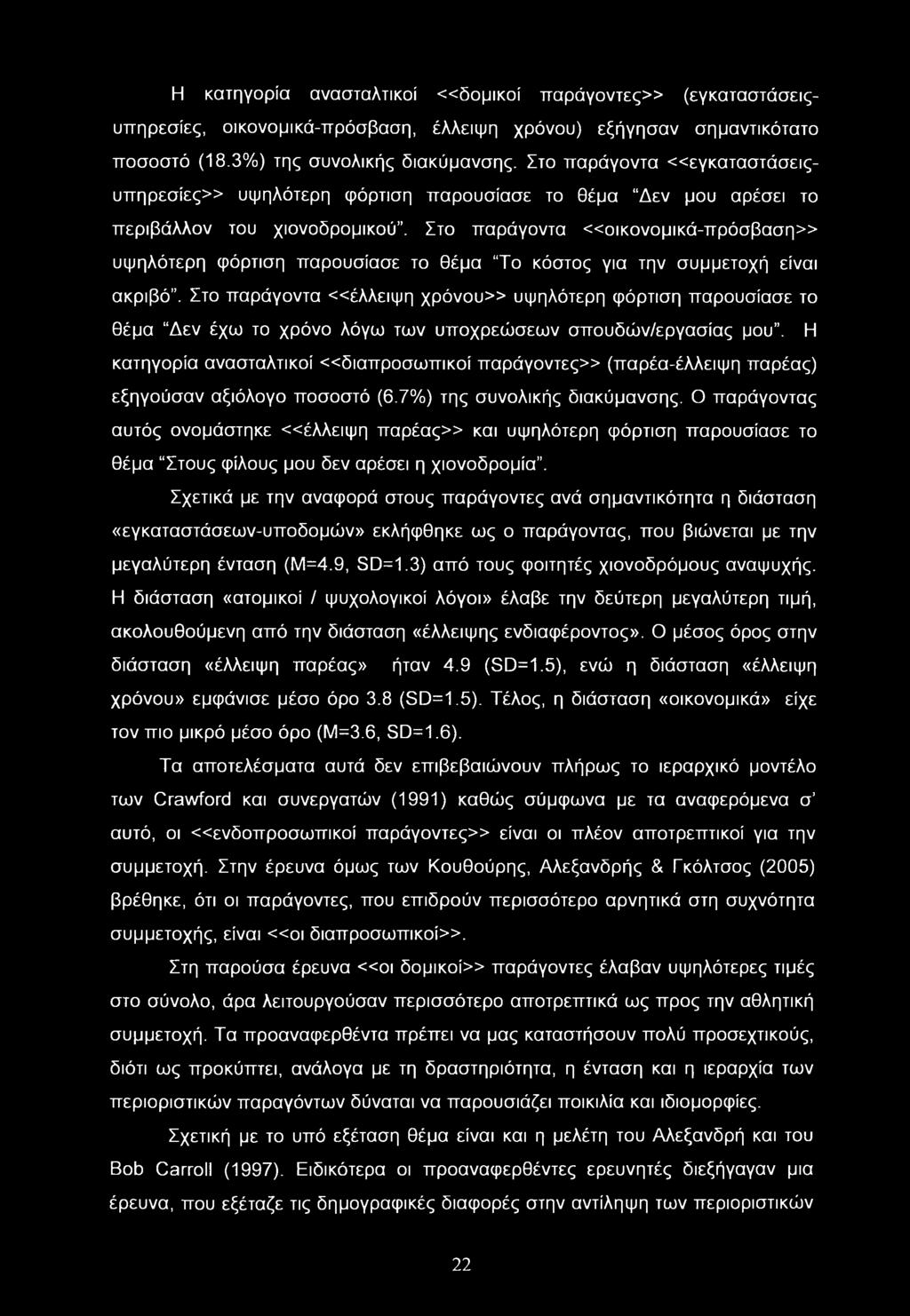 Στο παράγοντα «οικονομικά-πρόσβαση» υψηλότερη φόρτιση παρουσίασε το θέμα Το κόστος για την συμμετοχή είναι ακριβό.