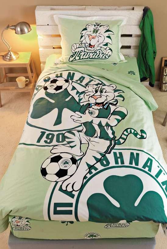 76 Panathinaikos collection Official licensed 77 1006 100%βαμβάκι,144 κλωστές Σετ σεντονια ημίδιπλα