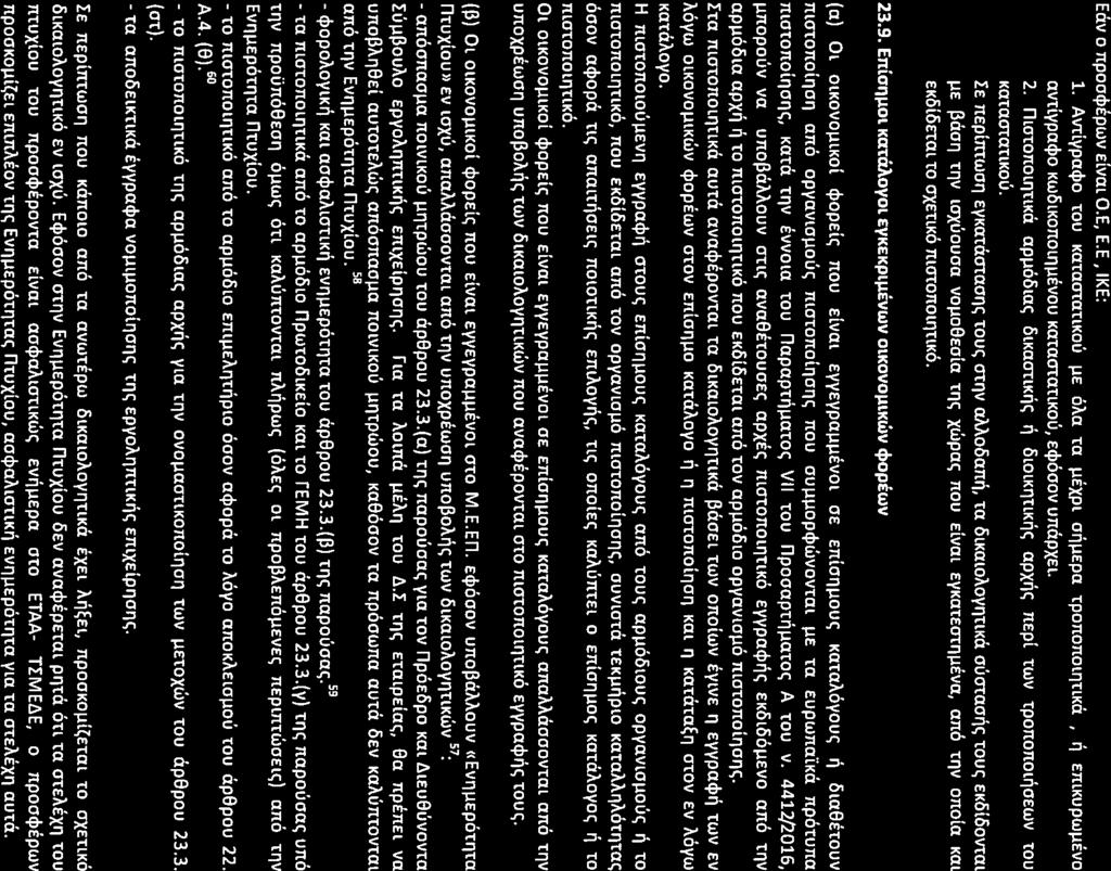 Eav 0 npoo$epwv elvm O.E, E.E, IKE: 1. Avtiypa$o 1'OUKa1'aO't(rnKou~E oaa tn ~EXPl o~~epa rpononoinnsa, ~ ETtlKUPWIlEVO avtlypa$o KwOlKOnOllll.lEVOU Ka1'aatanKoU,E$OOOVumlPXEl. 2.