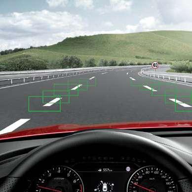 Systèmes d aide à la conduite Régulateur de vitesse adaptatif avec Stop & Go (SCC) Le régulateur de vitesse adaptatif utilise un radar situé à l'avant du véhicule pour surveiller la distance par