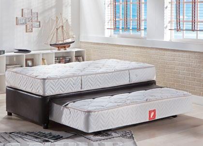 κρεβάτι Ποικιλία αποχρώσεων σε αλέκιαστα υφάσματα Διατίθεται και σε μέγεθος πολυθρόνας Διάσταση