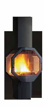 Ρυθμιζόμενη καύση: Υπάρχει δυνατότητα επιλογής σιγανής ή δυνατής φωτιάς ρυθμίζοντας την είσοδο του αέρα στον θάλαμο καύσης, πράγμα αδιανόητο για μια εστία χωρίς πόρτα.