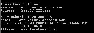 Α.5 Δίκτυα Υπολογιστών και Διαδίκτυο Α.5.Μ1 Το www.facebook.com αντιστοιχεί στο IP Address 31.13.86.