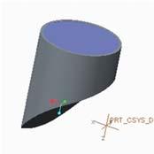 Fill Δημιουργεί μια επιφάνεια από τεμνόμενες καμπύλες. Drop Curve & COS by Intersect Αναφέρονται στο ίχνος μιας καμπύλης.