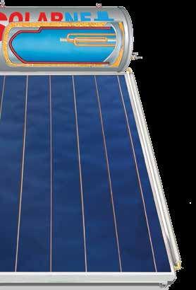 SOlARNET solar WaTer HeaTer CoLLeCTor WiTH TiTanium selective absorber DouBLe GLass enameling ΔΕΞΑΜΕΝΗ - Εξωτερικό περίβλημα : Ανοδιομένο αλουμίνιο Μόνωση δεξαμενής : Πολυουρεθάνη πάχους 50-60 χιλ.