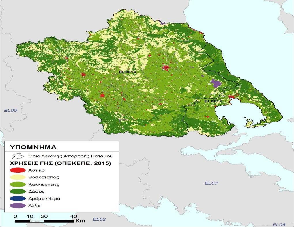 Χαρακτηριστικά ΛΑΠ Πηνειού Συνολική επιφάνεια της