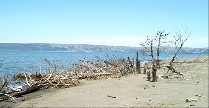 Δεδομένου ότι μεγάλος αριθμός παραλιών χαρακτηρίζεται από χαμηλές τιμές ύψους, η ακτογραμμή είναι πολύ ευαίσθητη στις εκδρομές της μέσης στάθμης της θάλασσας και κινδυνεύει σοβαρά από την αύξηση της