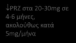 Θεραπεία Θερμή ΑΑΑ PRZ 1mg/kg Φυλλικό ± LMWH Ανταπόκριση μέχρι την 21 η ημέρα Όχι RTX (375mg/m 2 /Wx4W) Ναι Μη ανταπόκριση Υποτροπή PRZ στα 20-30mg σε 4-6 μήνες, ακολούθως