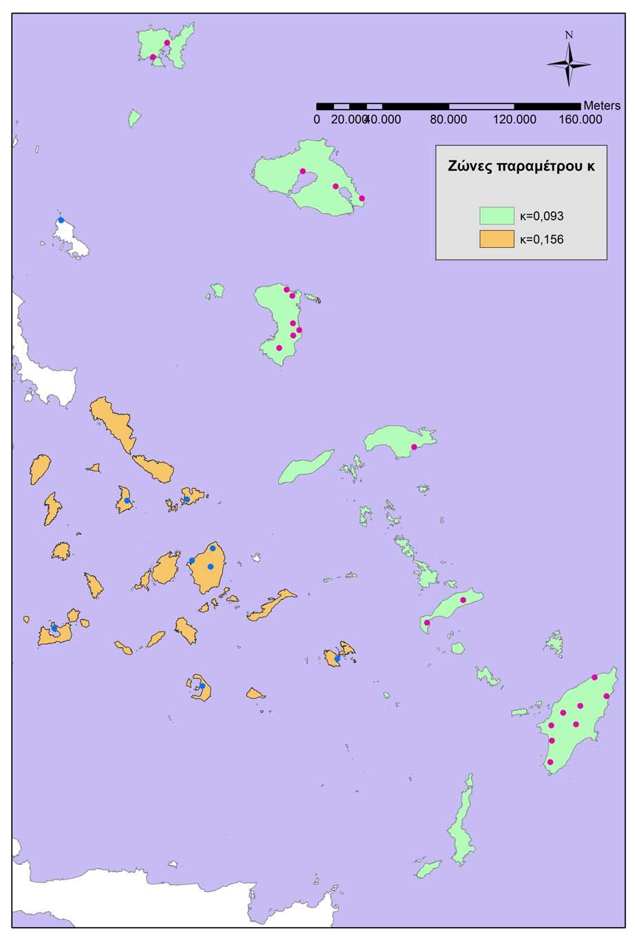 του Υδατικού Διαμερίσματος Νήσων Αιγαίου (GR14) Σχήμα 6.