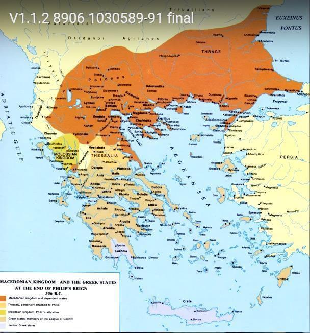 Ιστορία: ΙΣΤ2.1 Η μακρά ελληνιστική εποχή: Ο ελληνικός κόσμος από τον Αλέξανδρο στον Αδριανό 26 Εικόνα 21 Ο Φίλιππος ακολούθησε και μια έξυπνη στρατιωτική και διπλωματική πολιτική, το 352 π.χ. ουσιαστικά κατέλαβε τη Θεσσαλία εκλεγόμενος άρχων, δηλ.