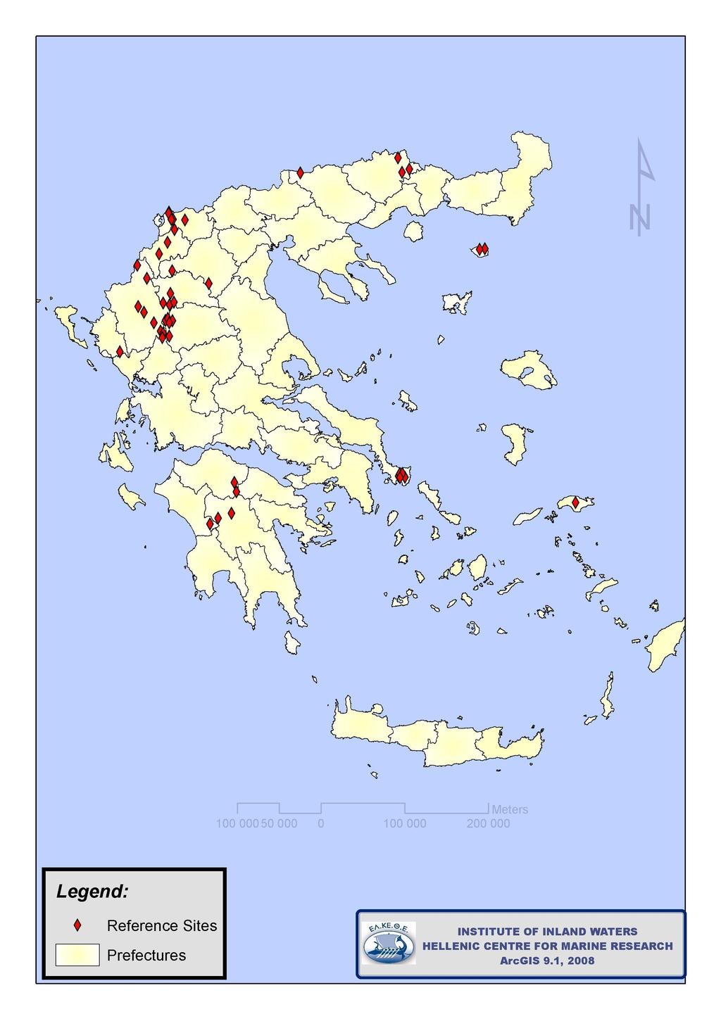 8 7 6 5 4 3 2 1 Nutrient ratios in reference sites Zone 1 Zone 2 Zone 2 Zone3 Zone 3 Zone 1 N/P (molar) Fonias Tsivdogianni Arkoudoremma Prasinada Diavoloremma Poroia Vourkopotamos Ag. Germanos1 Ag.